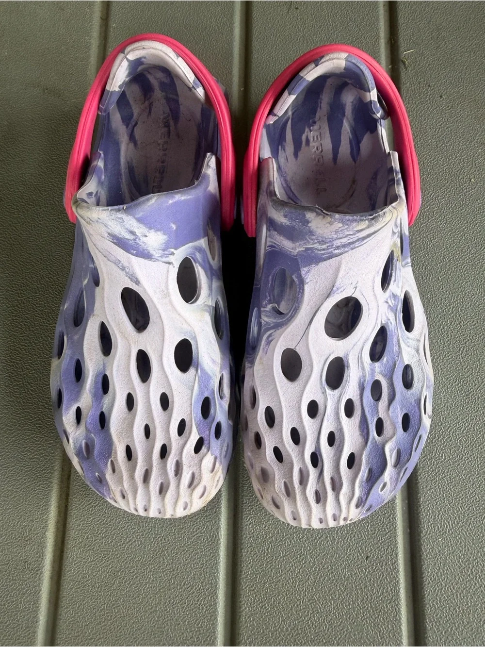 Merrell Kids Water Shoes Purple White with Pink Strap